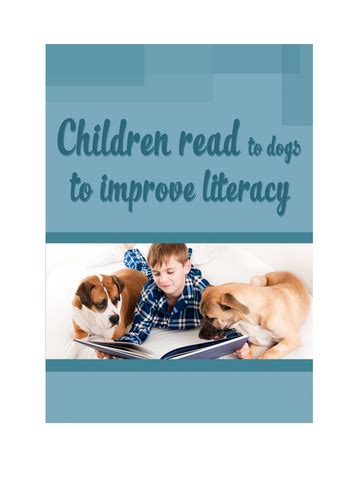 Improving literacy with the help of dogs